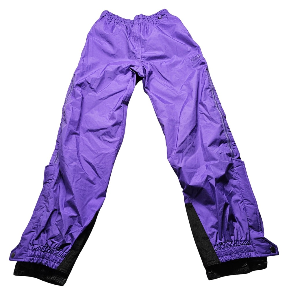 The North Face Purple Rain Pants Full Side Zip Nylon Outdoor Hiking Mens M-L